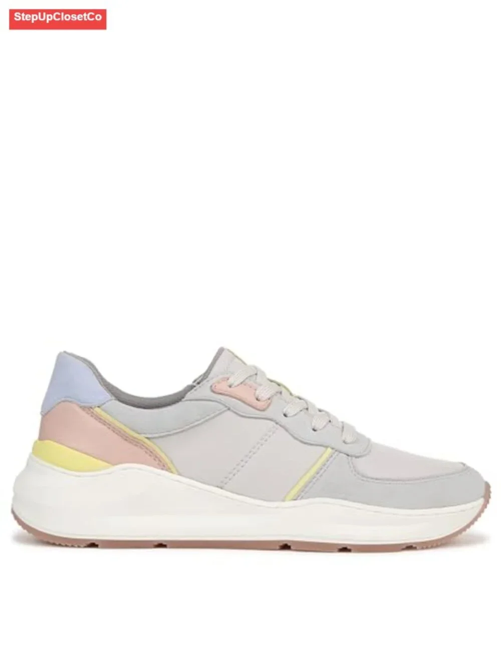 Lace Up Wedge Sneakers with Contour+ Comfort Leather